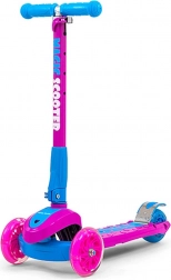 Monopattino per bambini Milly Mally Magic Scooter rosa-blu