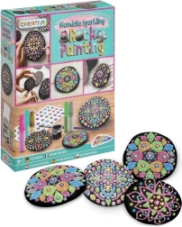 Pittura su sassi GRAFIX – decorazioni mandala scintillanti
