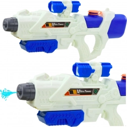 Pistola ad acqua Ultra Power 600ml bianco-blu con pompa manuale