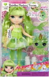 Rainbow High sorellina fata piccola Emerald – bambola verde con ali e animaletto
