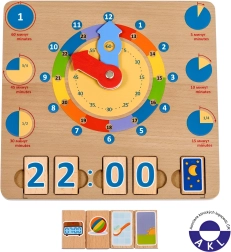 Lucy & Leo Impariamo a leggere l’orologio – tavola didattica in legno