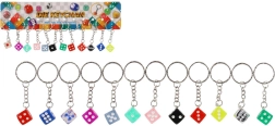 Portachiavi a forma di dado da gioco – 7 cm