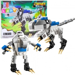 Set di costruzione 2in1 tirannosauro rex e robot, 67 pezzi