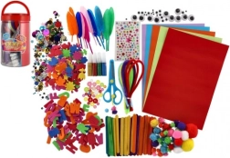Set creativo per bambini in contenitore di plastica 12 × 21 × 12 cm