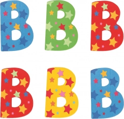 Bigjigs Toys lettera in legno B con stelline