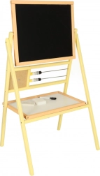 Lavagna magnetica in legno per bambini con gesso e abaco