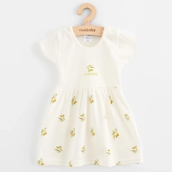 Vestitino per neonata in cotone biologico a maniche corte NEW BABY Olivy