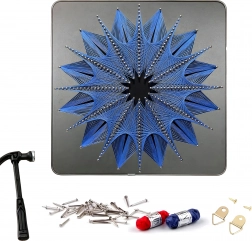 Dipinti con i numeri con telaio 30 × 30 cm per bambini – set tela, colori e pennelli