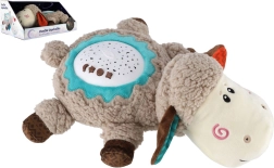 pecorella di peluche con proiettore e melodie 35 × 22 cm, luce notturna per bambini 6m+