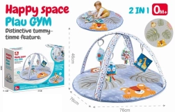 Tappetino da gioco in schiuma doppia faccia 2 in 1 animaletti e città 150 × 180 × 1,5 cm