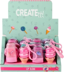 Lucidalabbra candy explosion gelato e ghiacciolo con portachiavi