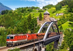 Puzzle CASTORLAND Treno sul ponte 500 pezzi
