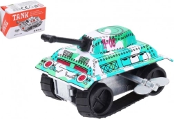 Carro armato a molla in metallo