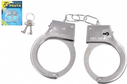 Manette di polizia in metallo con chiave per bambini