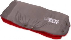 Scaldamani per passeggino Classic Fleece grigio/rosso