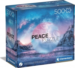 puzzle 500 pezzi clementoni peace collection light blue