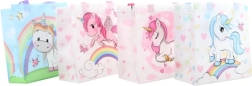 Borsa regalo con motivo di unicorni