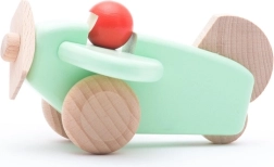 Aereo BAJO in legno con pilota verde menta