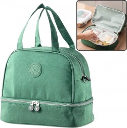 Borsa termica isolante per pranzo verde