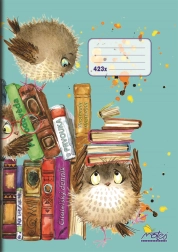 Quaderno scolastico A4 per diario di lettura, righe 12 mm, 20 fogli