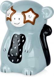 Salvadanaio in ceramica a forma di scimmietta