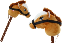 Cavallo di Peluche su Bastone Hobby Horse con Suoni