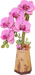 Fiore in Legno 3D Orchidea Viola