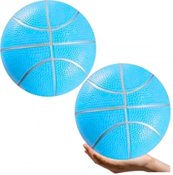 Pallone da spiaggia in gomma leggera azzurro pastello 20 cm