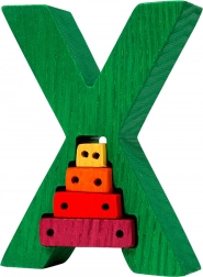 Puzzle ad incastro Fauna Alfabeto lettera X xilofono