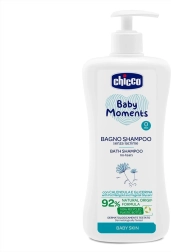 Chicco Baby Moments gel doccia 2 in 1 per capelli e corpo con dispenser 750 ml