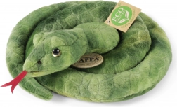 Serpente verde di peluche 90 cm eco-friendly