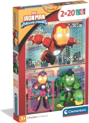 Puzzle Iron Man e i suoi fantastici amici 2×20 pezzi