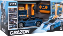 Auto sportiva RC con stazione di rifornimento