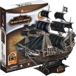 CubicFun puzzle 3D nave pirata Queen Anne's Revenge – 180 pezzi