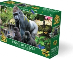 Puzzle 3D gorilla 100 pezzi