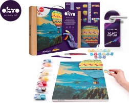 OKTO quadro Pittura e Modellazione 3D Hot Air Balloon Flight 30 × 40 cm