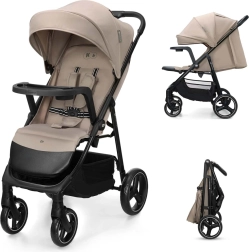 Passeggino sportivo Kinderkraft Trig 3 con vassoio stone beige