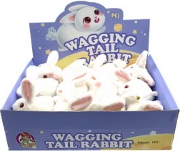Coniglio a molla che scuote la coda 14 cm