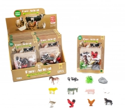Set di figurine di Animali della fattoria 12 pz