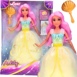 Woopie Lili principessa dell’oceano fiabesco – bambola con capelli rosa
