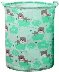 Cesto verde per giocattoli