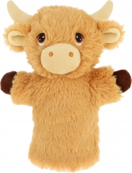 Burattino di peluche da mano Mucca di montagna