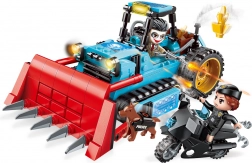Set di costruzione Qman Police Battle Force bulldozer