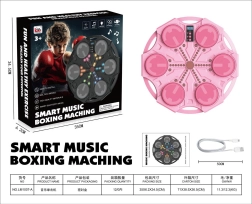 Tavola da allenamento per boxe per bambini rosa con suoni e luci