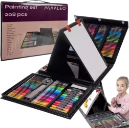 Set artistico con valigetta 208 pezzi Maaleo