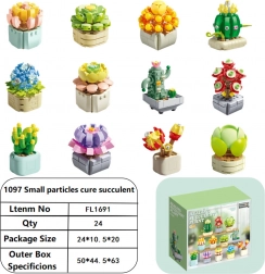 Set di costruzione fiori 1051 pezzi