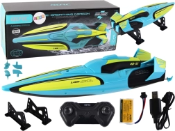 Moto d’acqua RC 2.4G gialla turchese Telecomando impermeabile