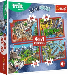 Puzzle TREFLÍCI Strade 4in1 (35, 48, 54, 70 pezzi)