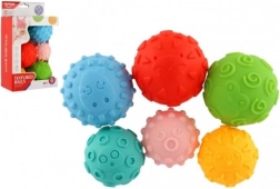 Set di palline sensoriche in gomma per neonati 6 pz