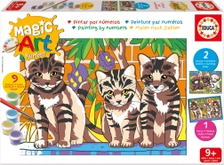 Dipingi con i numeri gattini e cagnolini EDUCA
